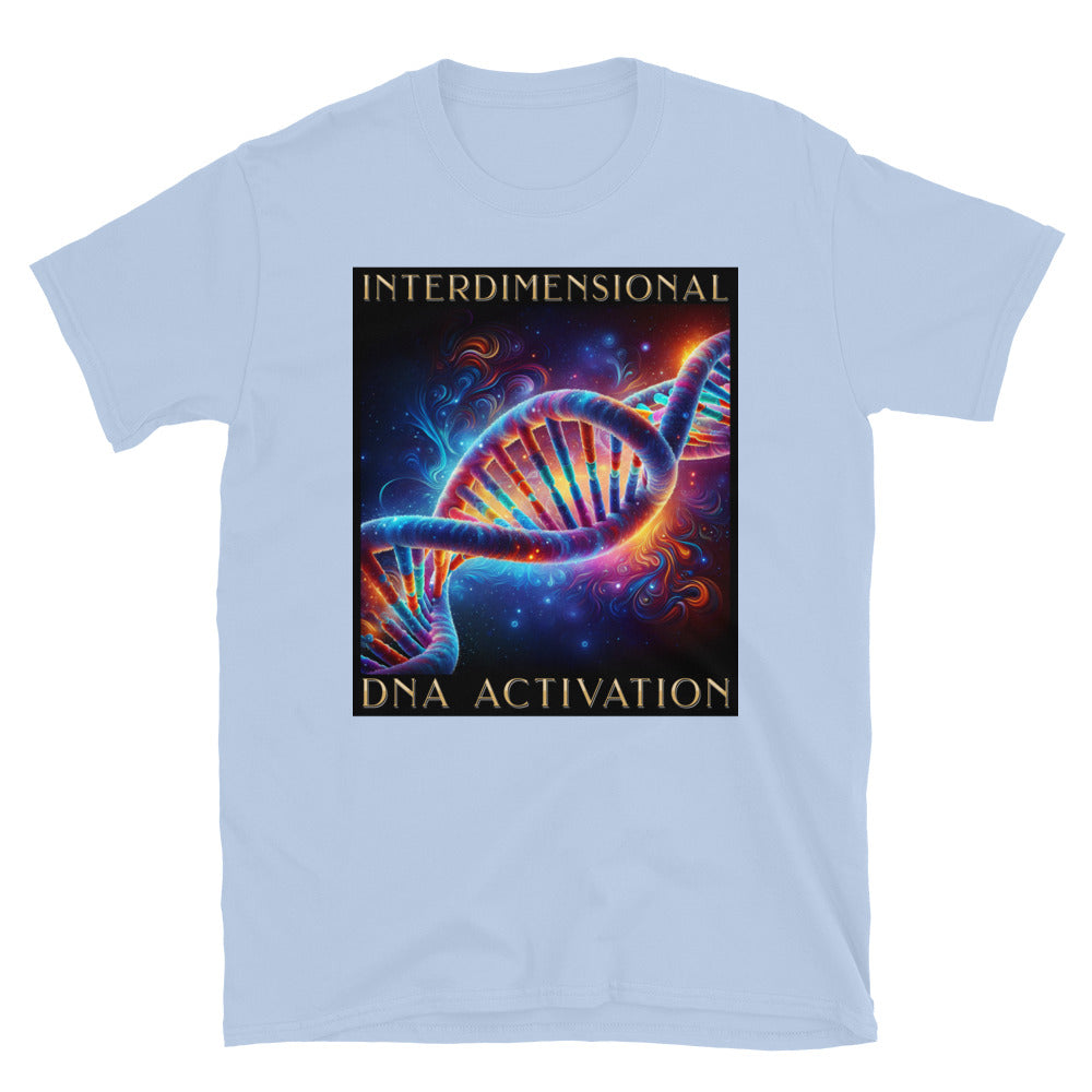 Interdimensional DNA Activation TShirt - Light Blue Color - https://ascensionemporium.net